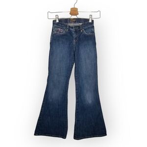 Gap kids flare leg jeans medium wash butterfly embroidery girl's size 4T